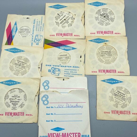Vintage View Master Reels Singles -Disney 9 reels - Picture 1 of 5
